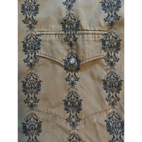 Vintage Ryan Michael brown western pearl snap button up men’s X-Large - Picture 3 of 9